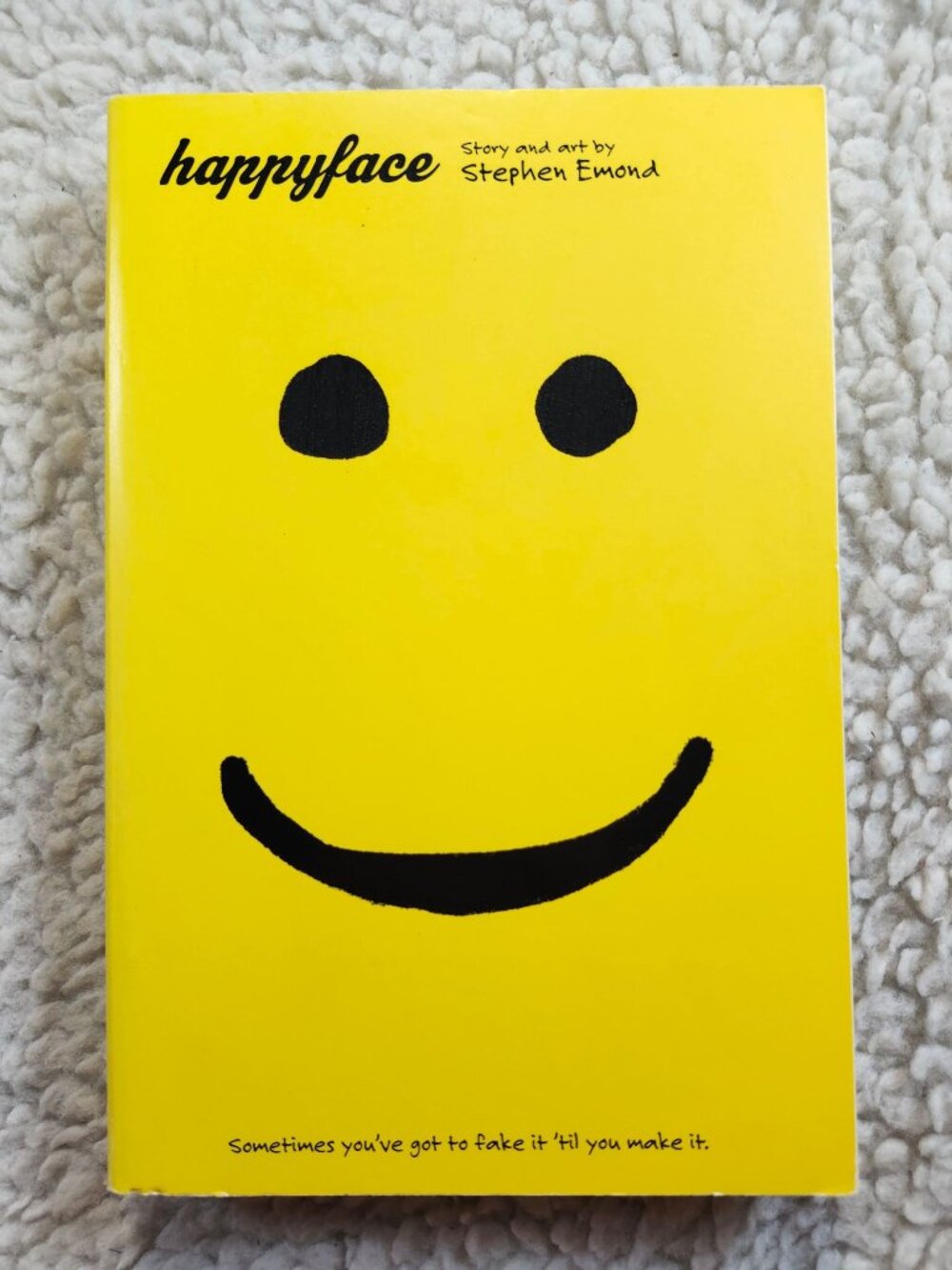 Stephen Emond Happyface Paperback YA Graphic Novel Little Brown 2011 Yellow